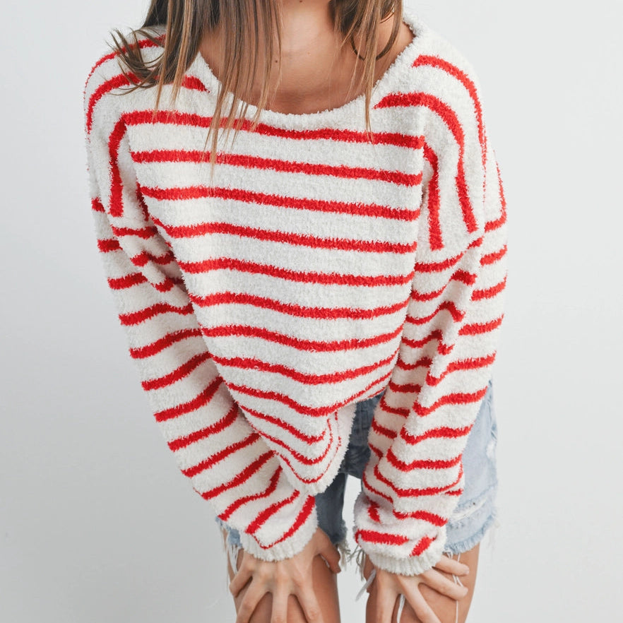 Cozy Striped Knit Sweater