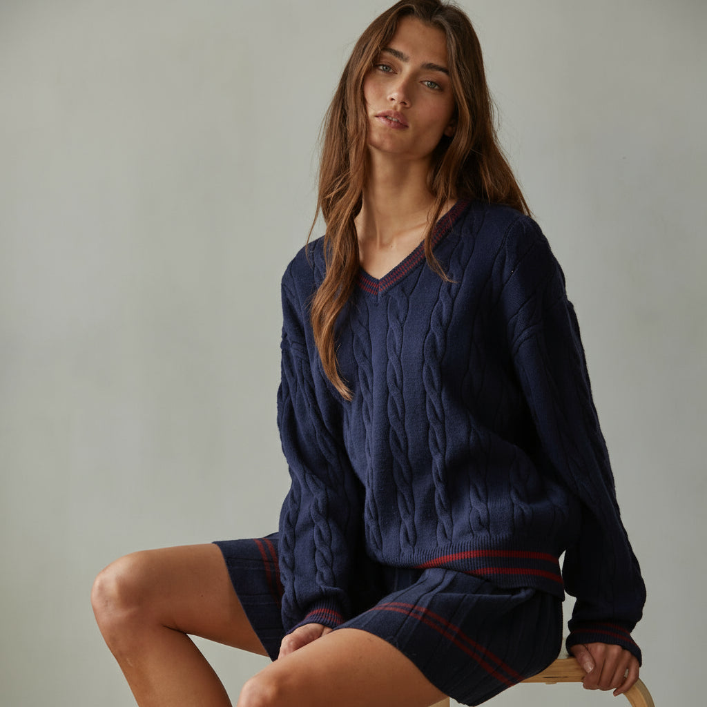 Chatham Cable Knit Pullover Sweater