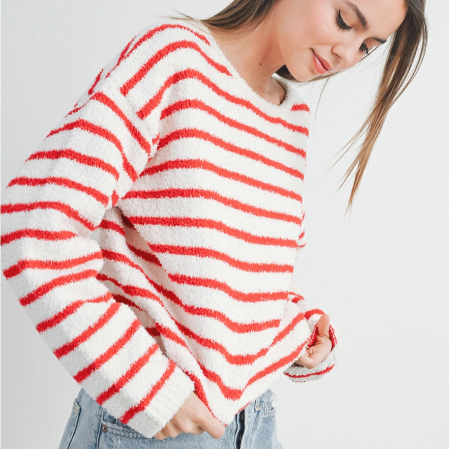 Cozy Striped Knit Sweater