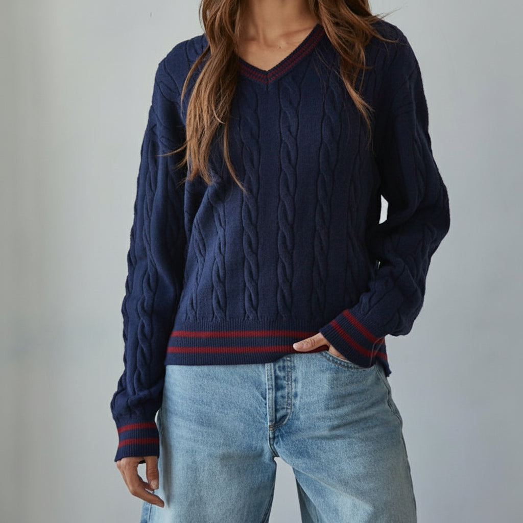Chatham Cable Knit Pullover Sweater