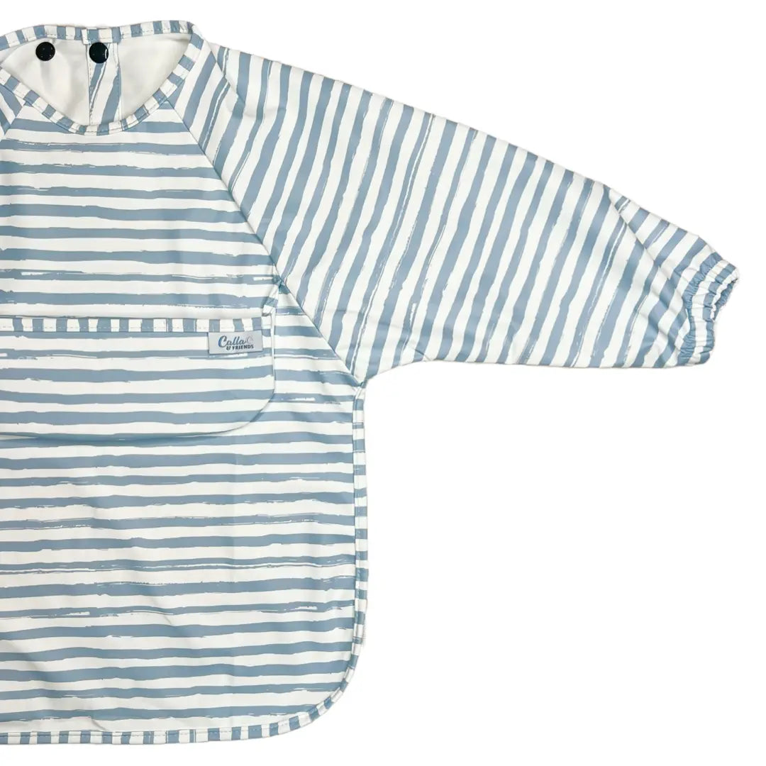 Calla & Friends Grayson Long Sleeve Bib Brush Stripes