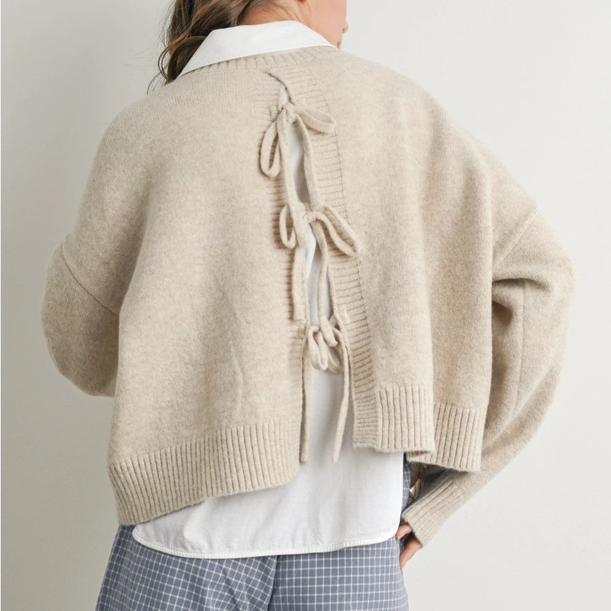 Tie-Back Sweater