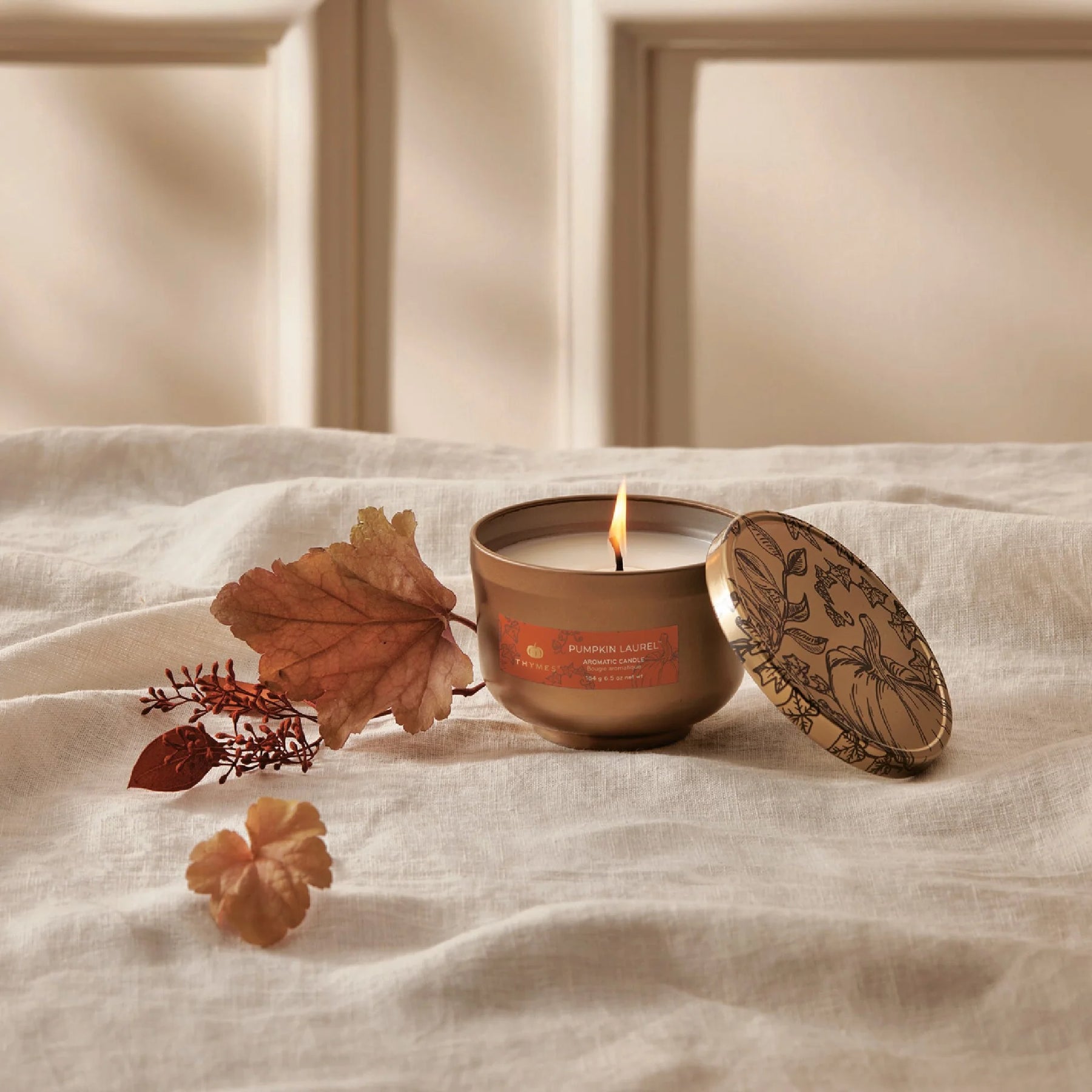 Pumpkin Laurel Poured Candle Tin