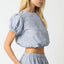 Aleah Cropped Linen Top