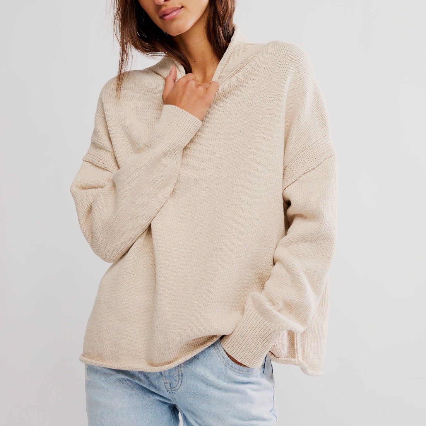 Free People Torres Roll Neck Sweater