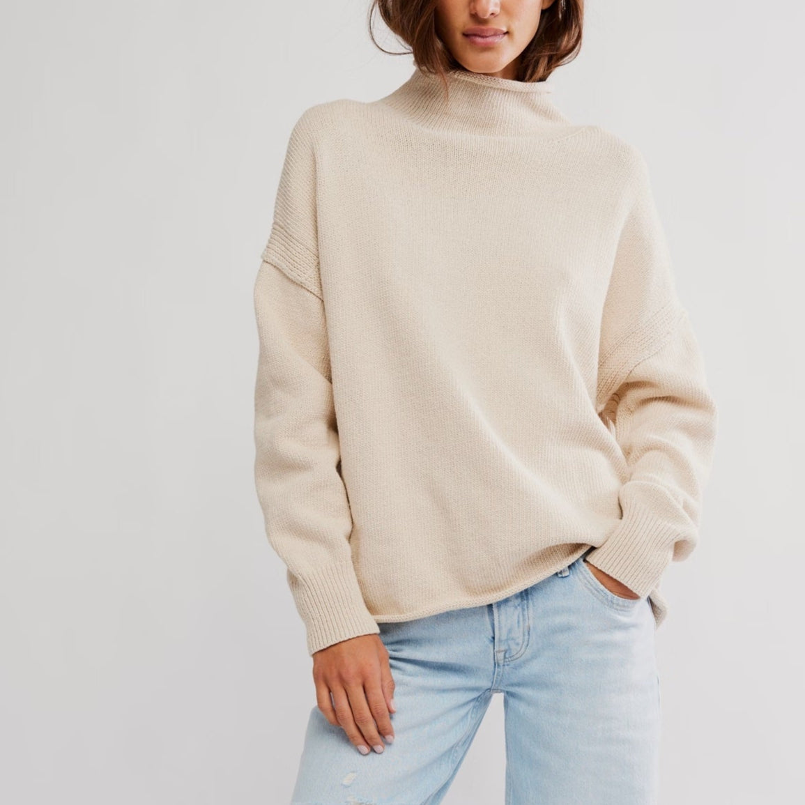 Free People Torres Roll Neck Sweater