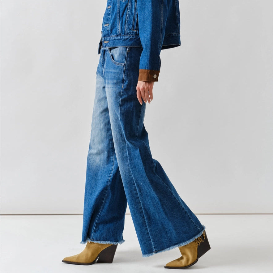 Wide Leg Denim Pant