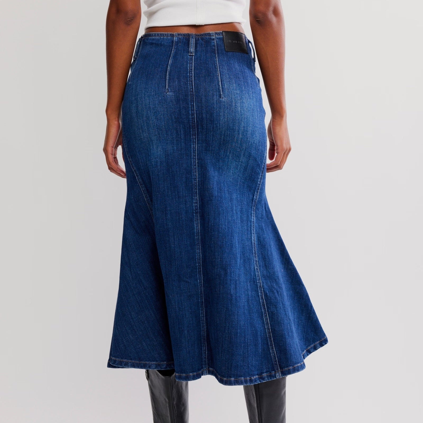 Free People Zia Denim Skirt