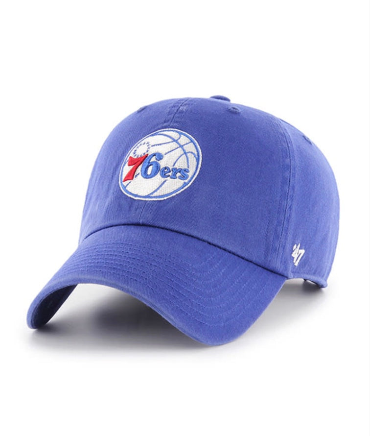 '47 Brand Philadelphia 76ers Basketball Logo Royal Clean Up Main image