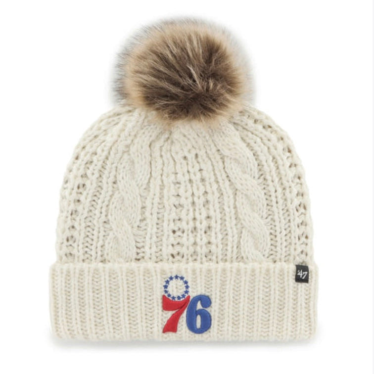 '47 Brand Philadelphia 76ers White Meeko Cuff Knit Main image