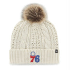 '47 Brand Philadelphia 76ers White Meeko Cuff Knit