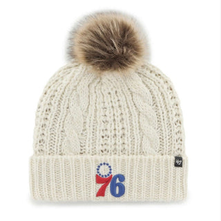 '47 Brand Philadelphia 76ers White Meeko Cuff Knit