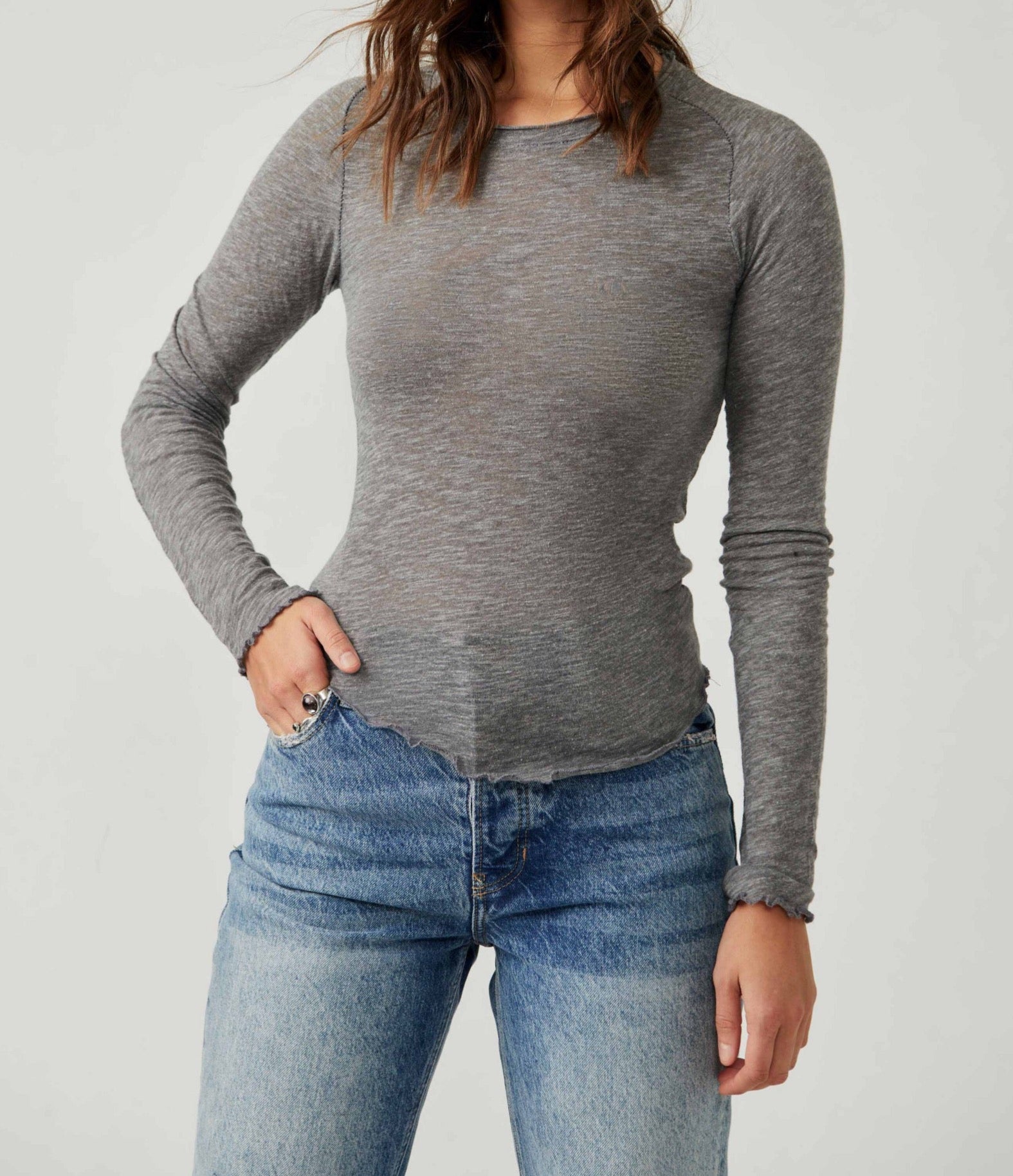 Free People Be My Baby L/S Tee