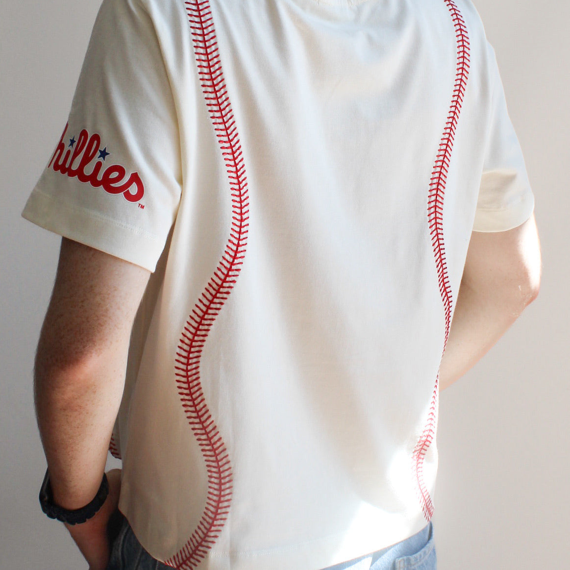 Terez Phillies Baseball Stitch Tee