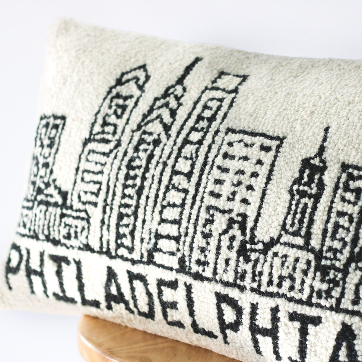Kramer Drive Philadelphia Skyline Hook Pillow