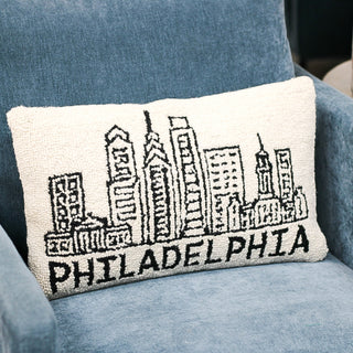 Kramer Drive Philadelphia Skyline Hook Pillow