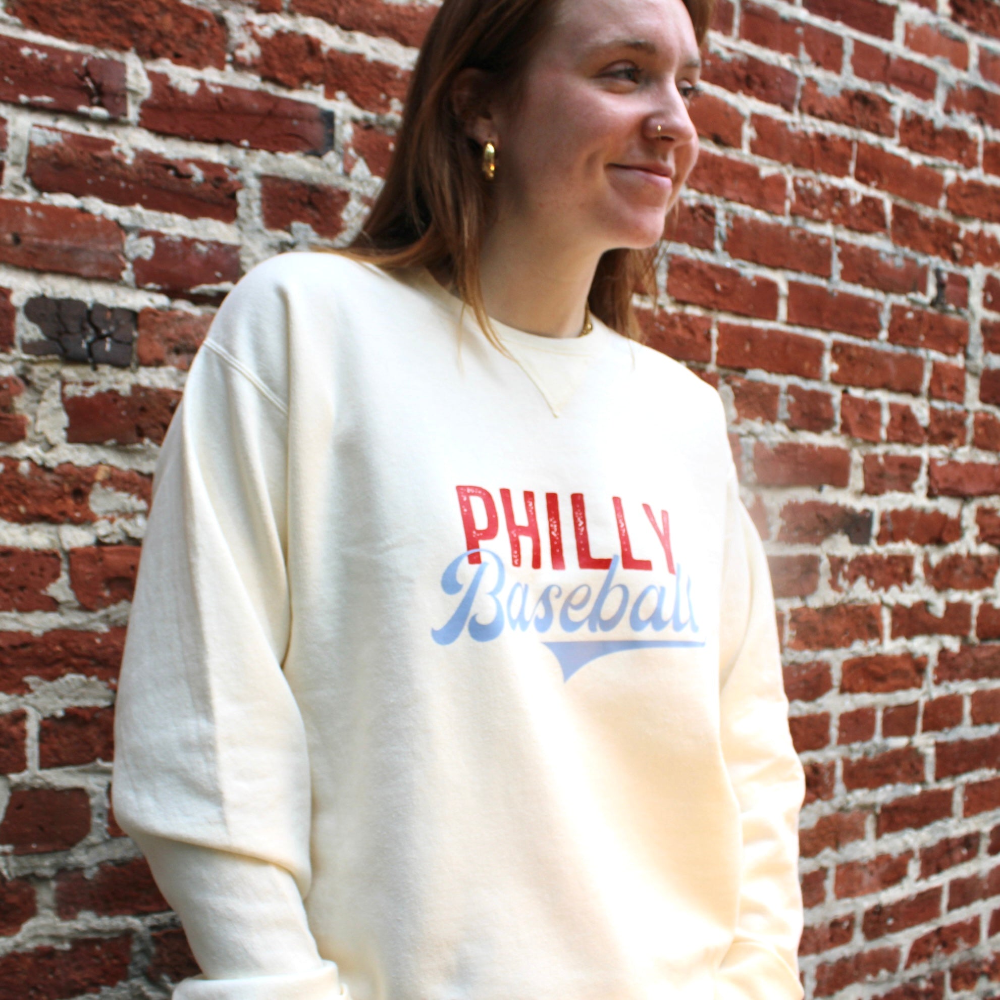 Philly Baseball Garment Dyed Crewneck