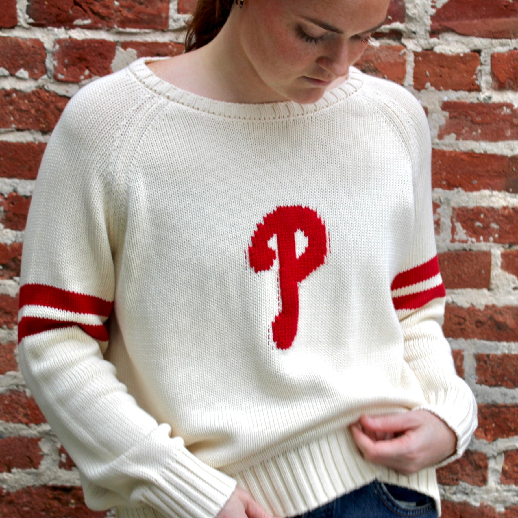 Philly Knit Two Stripe Sweater