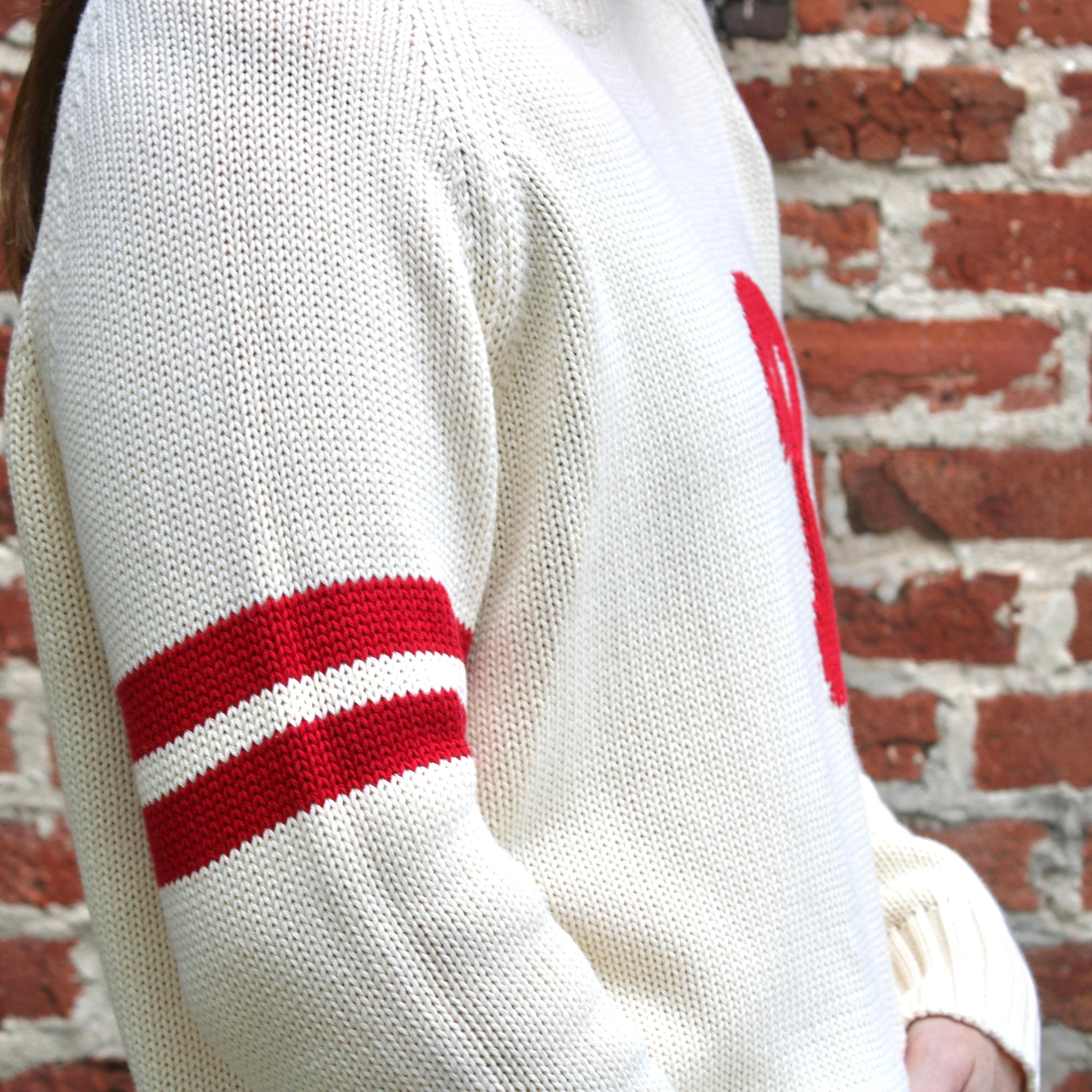 Philly Knit Two Stripe Sweater