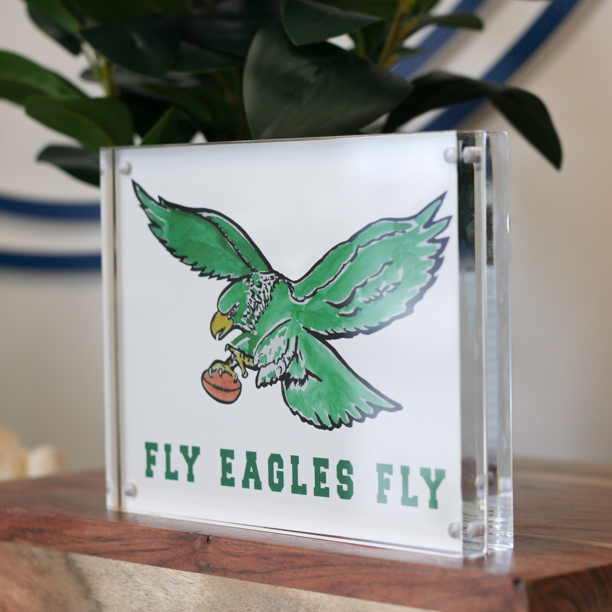 Fly Eagles Fly 6x8 Acrylic Art Block Secondary image
