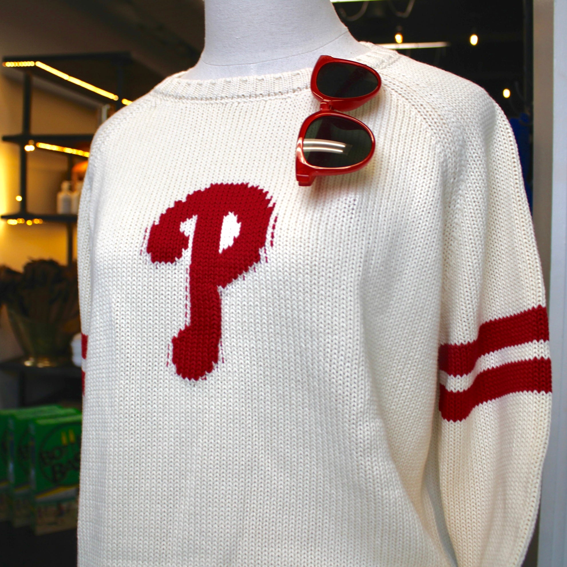 Philly Knit Two Stripe Sweater