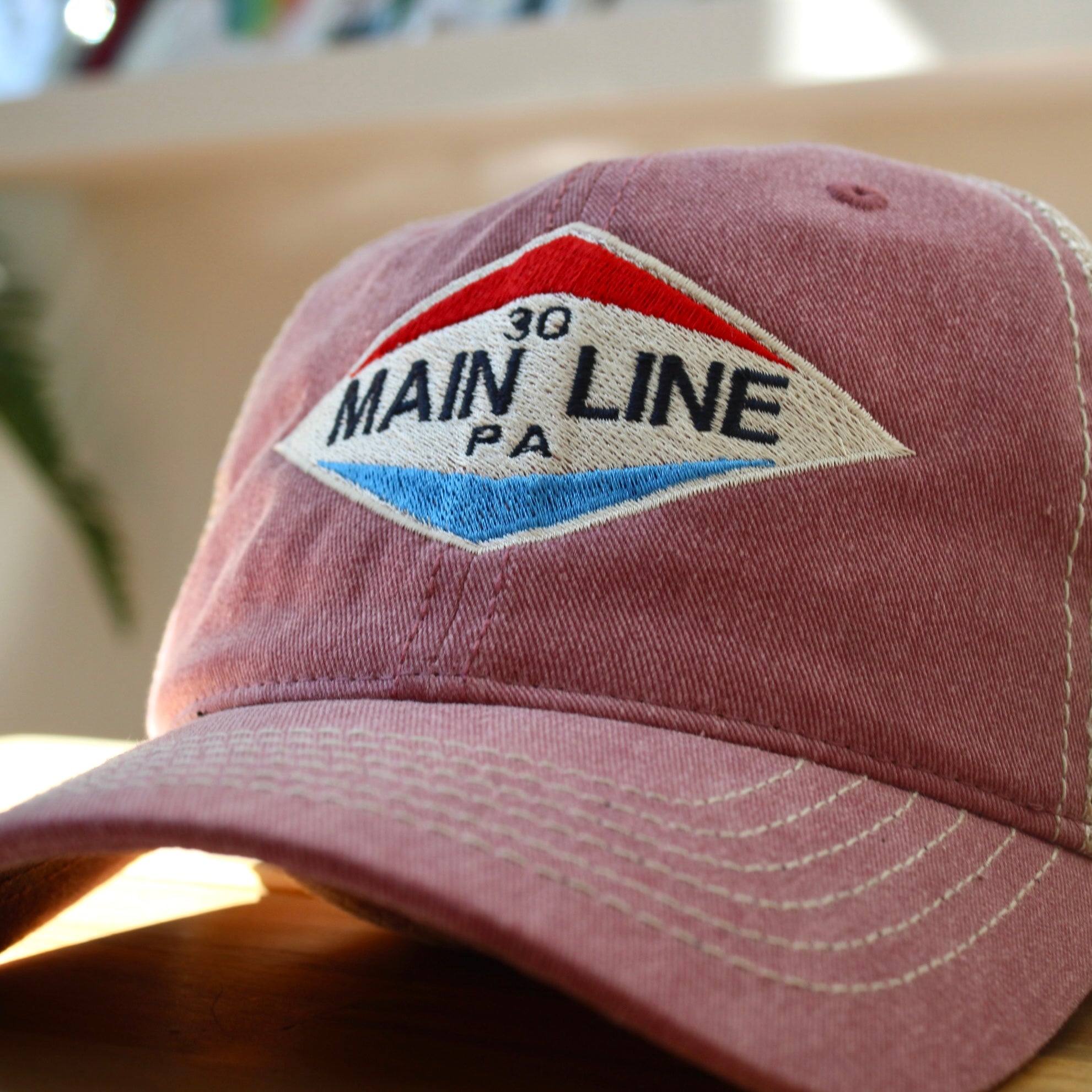 Route 30, Main Line Washed Trucker Hat