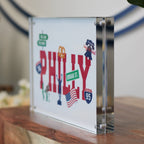 Philly Icons 6x8 Acrylic Block Art