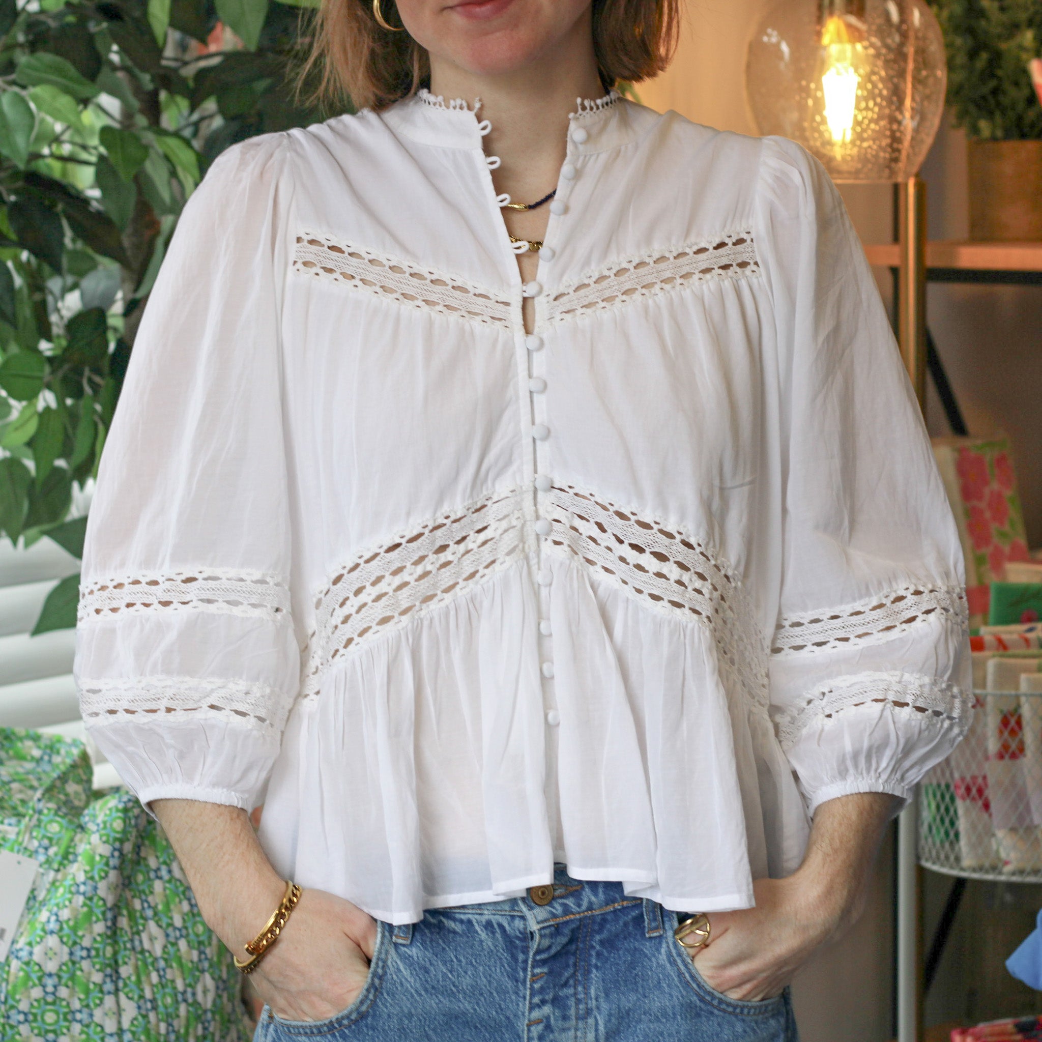 Vera Long Sleeve Button Down Top
