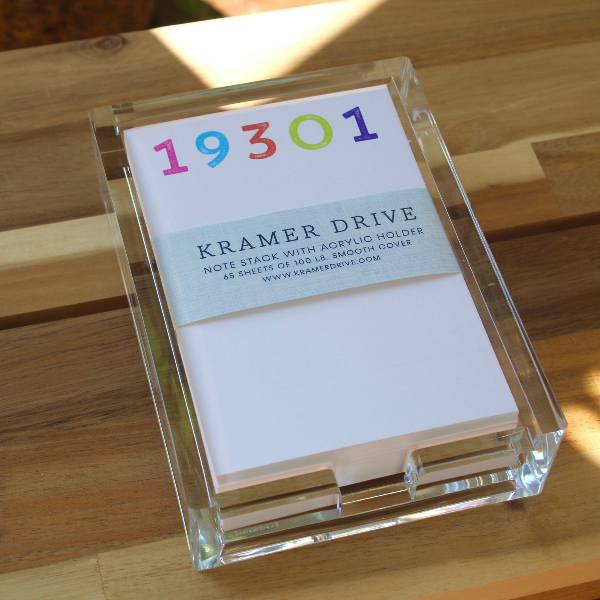 Kramer Drive Zip Code Note Stack