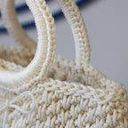 Small Crochet Round Handle Bag