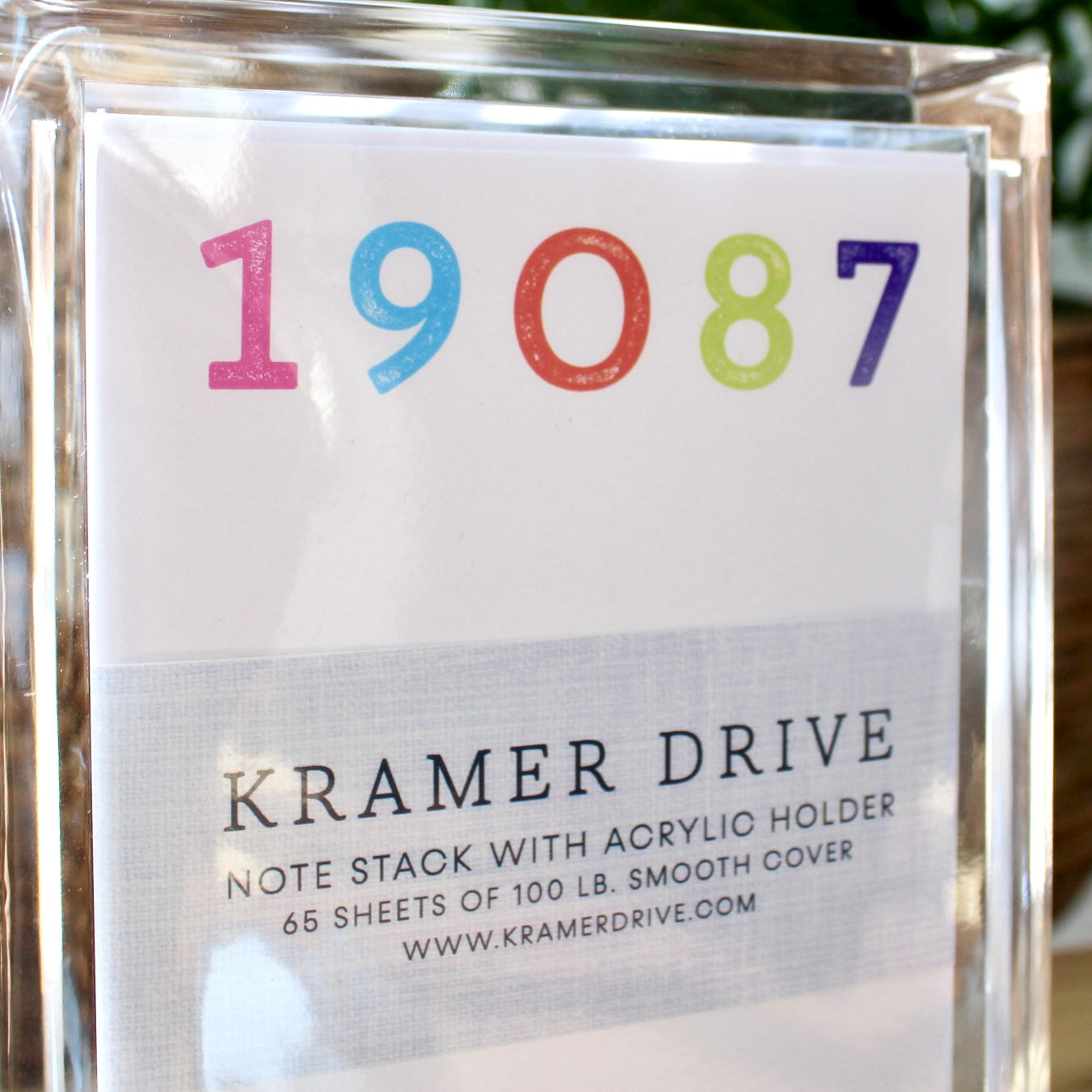 Kramer Drive Zip Code Note Stack