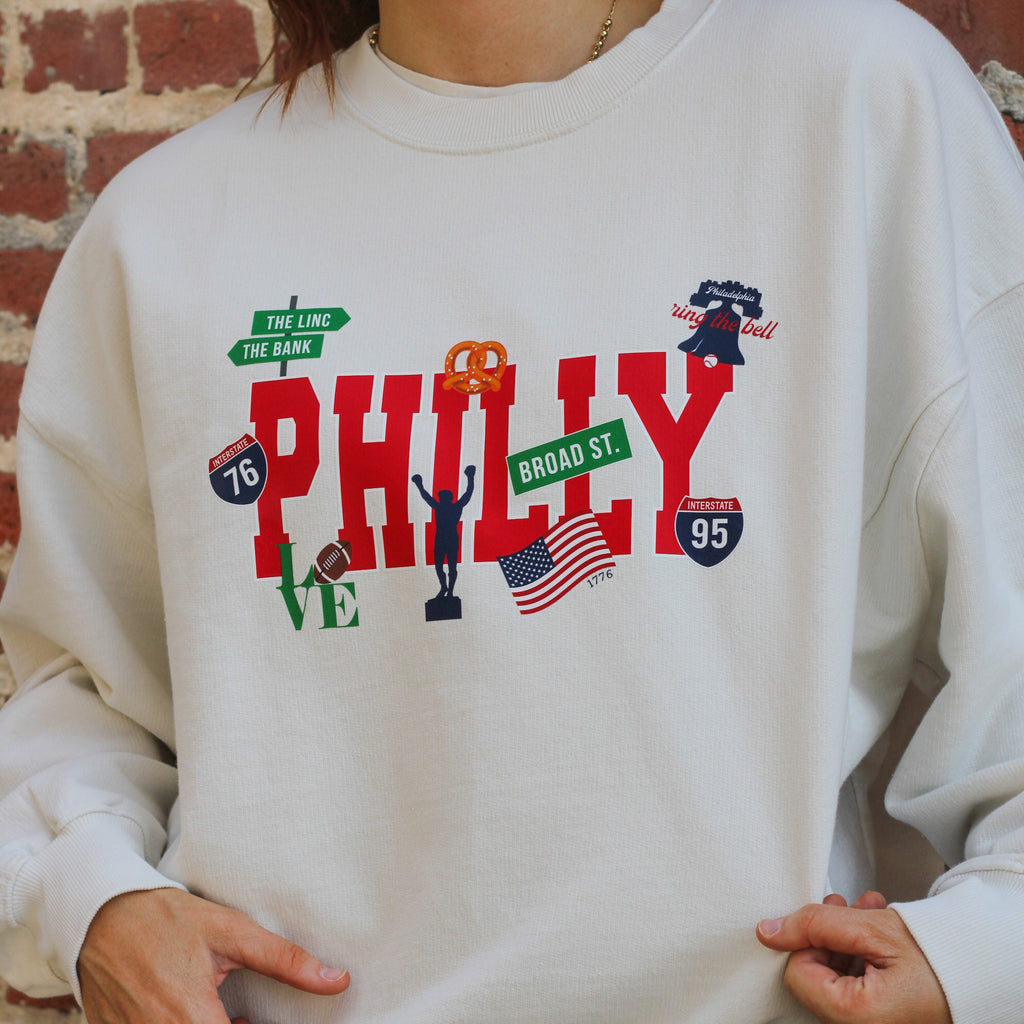 Iconic Philly Oversized Crew
