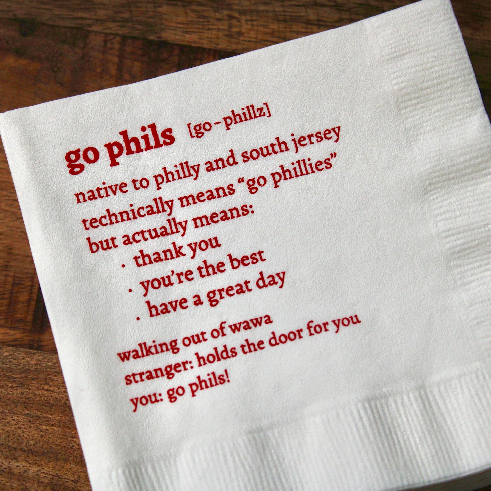 Philly Phans Cocktail Napkins