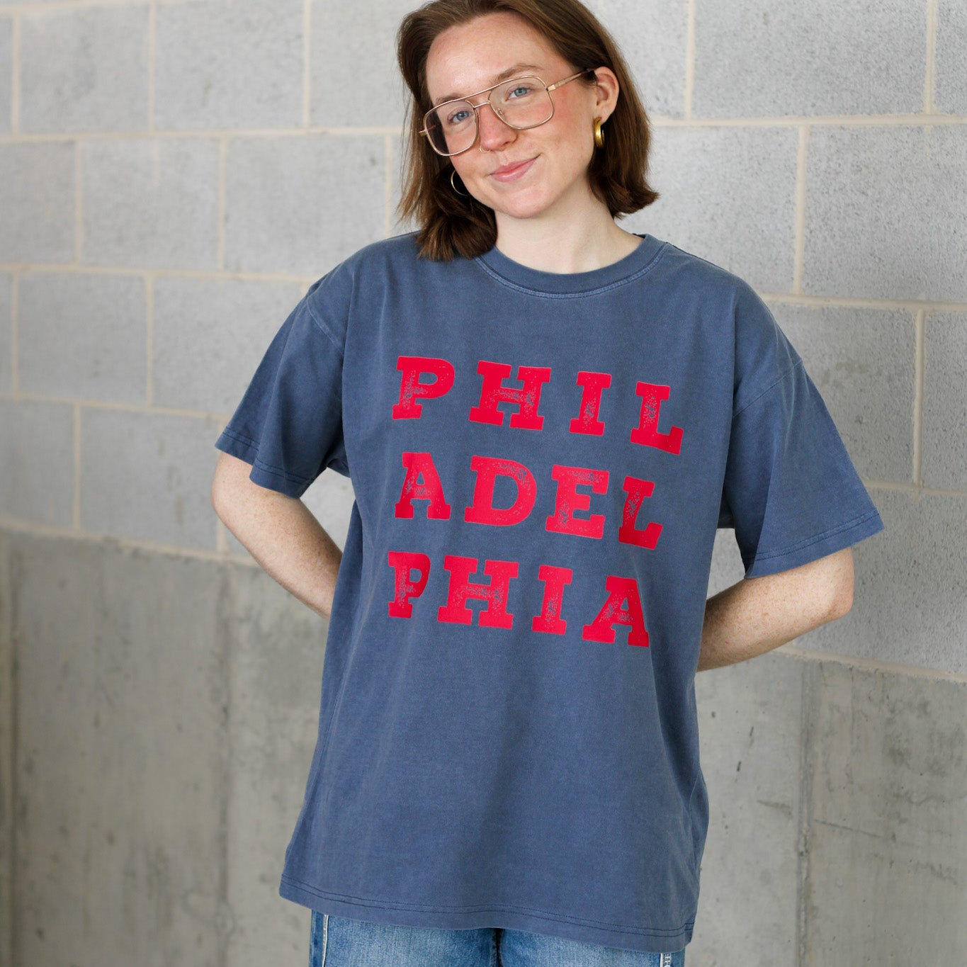 Brotherly Love Philadelphia Oversized Tee