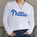 Phillies White Cotton Sweater