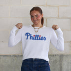 Phillies White Cotton Sweater