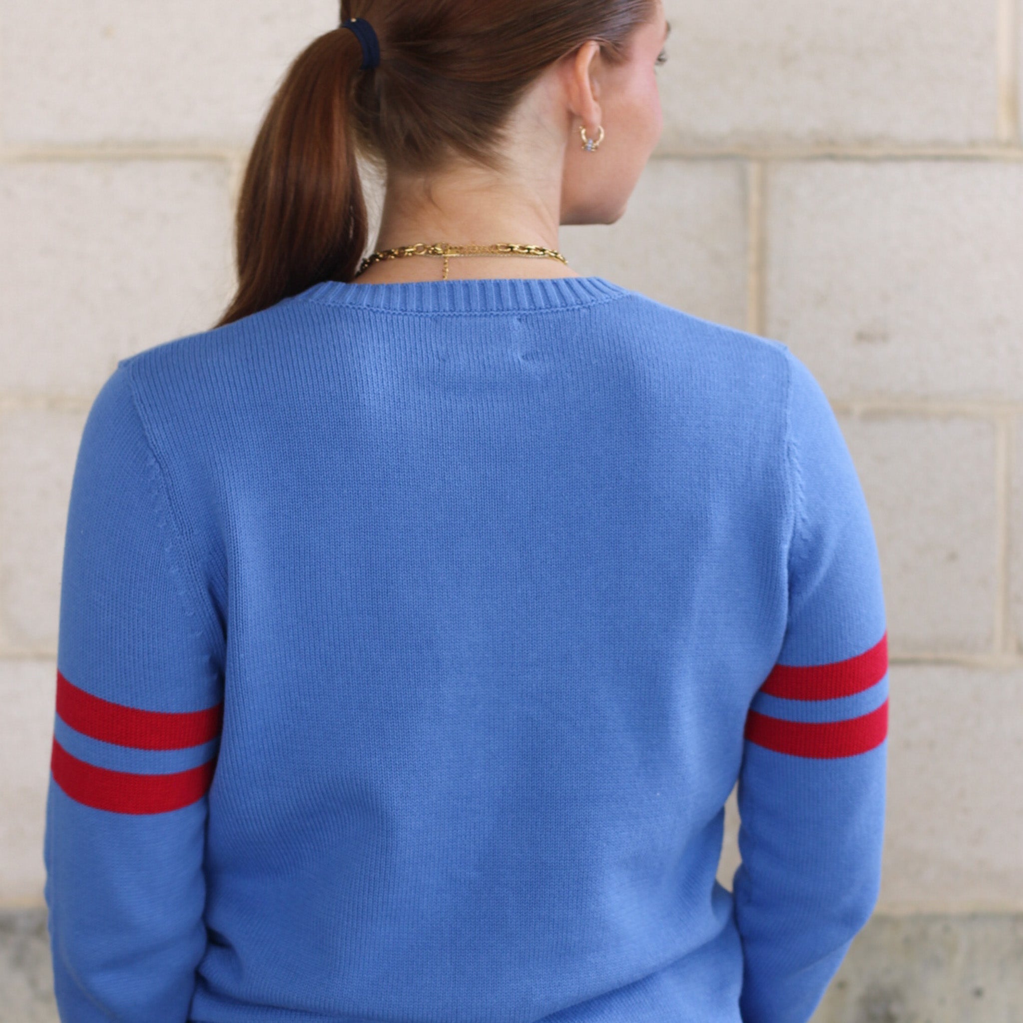 Phillies P Blue Cotton Sweater
