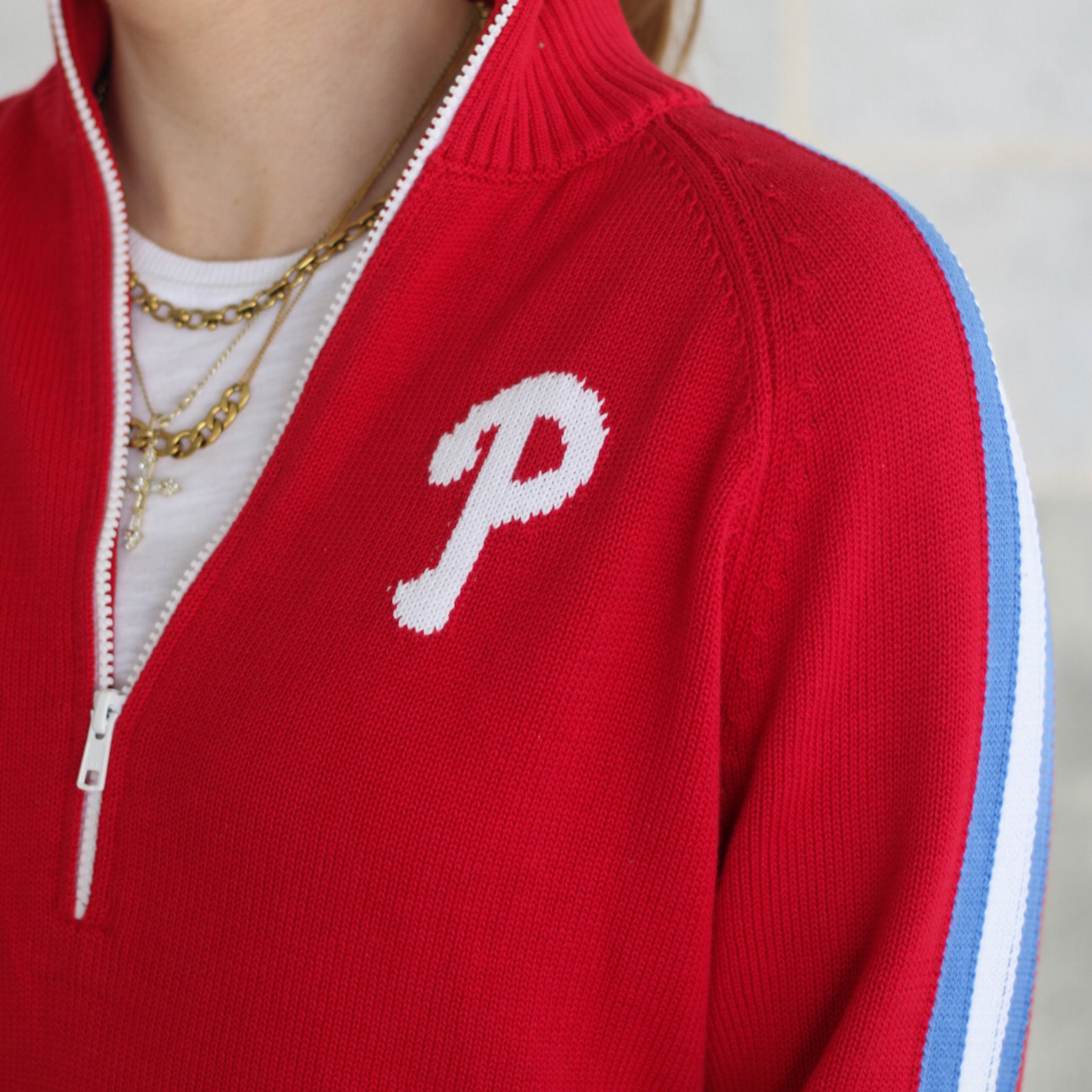 Phillies Cotton Half Zip Sweater Main image