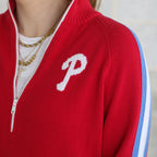 Phillies Cotton Half Zip Sweater