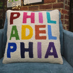 Philadelphia Multicolor Hook Pillow