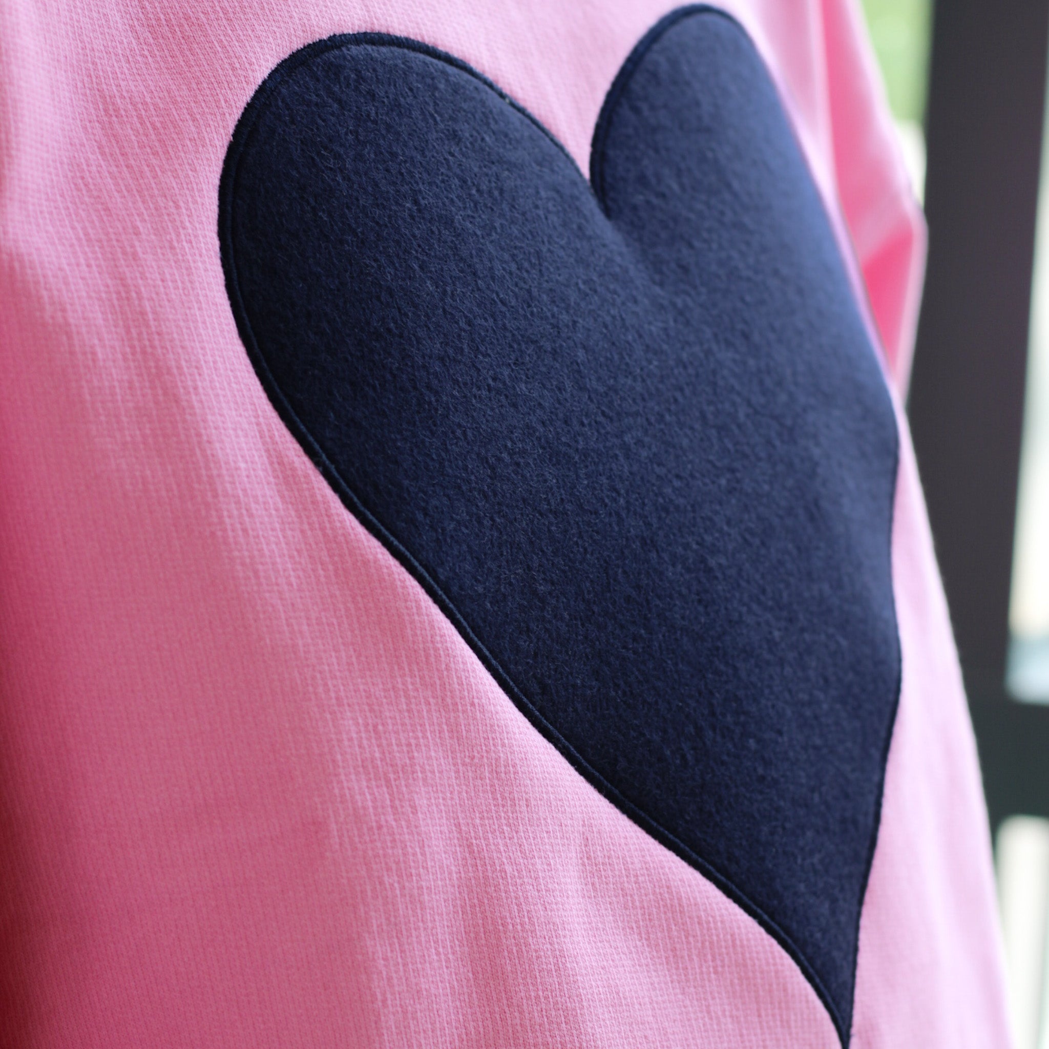Navy Heart Applique Oversized Crew Secondary image