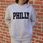 Philly Applique Mockneck with Embroidery Detail