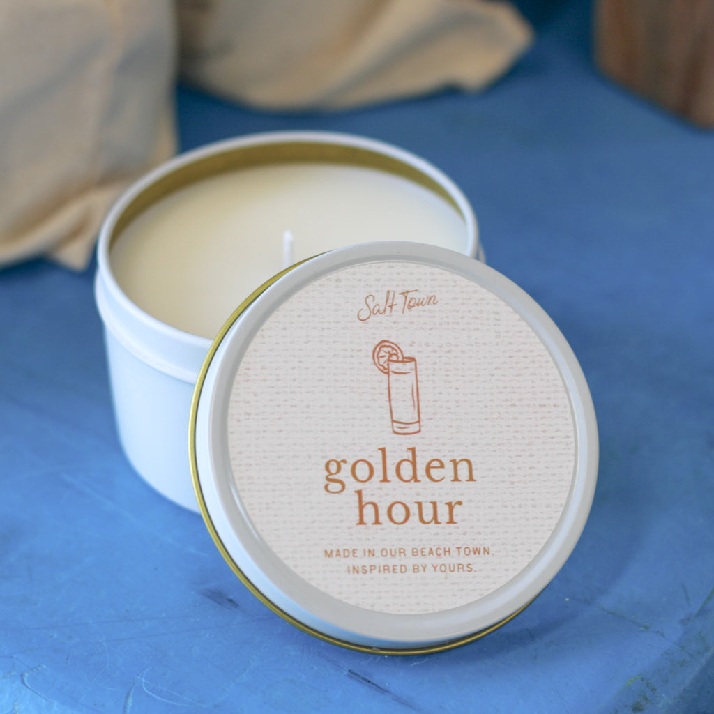 Salt Town Candle Tin