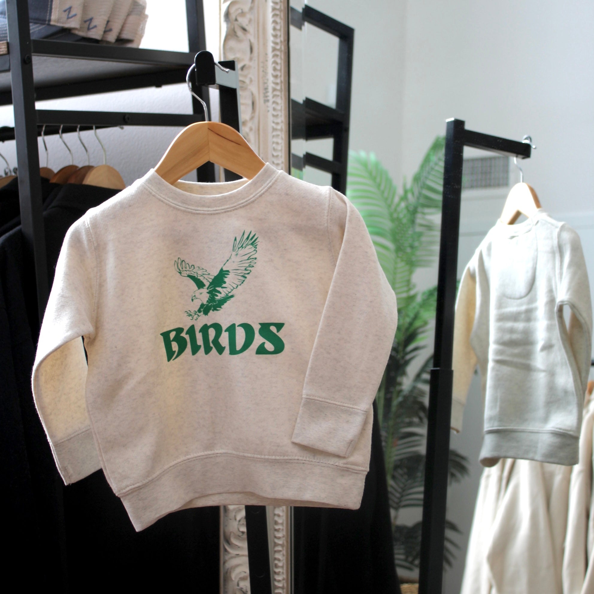 Toddler Birds Fleece Crewneck Sweatshirt