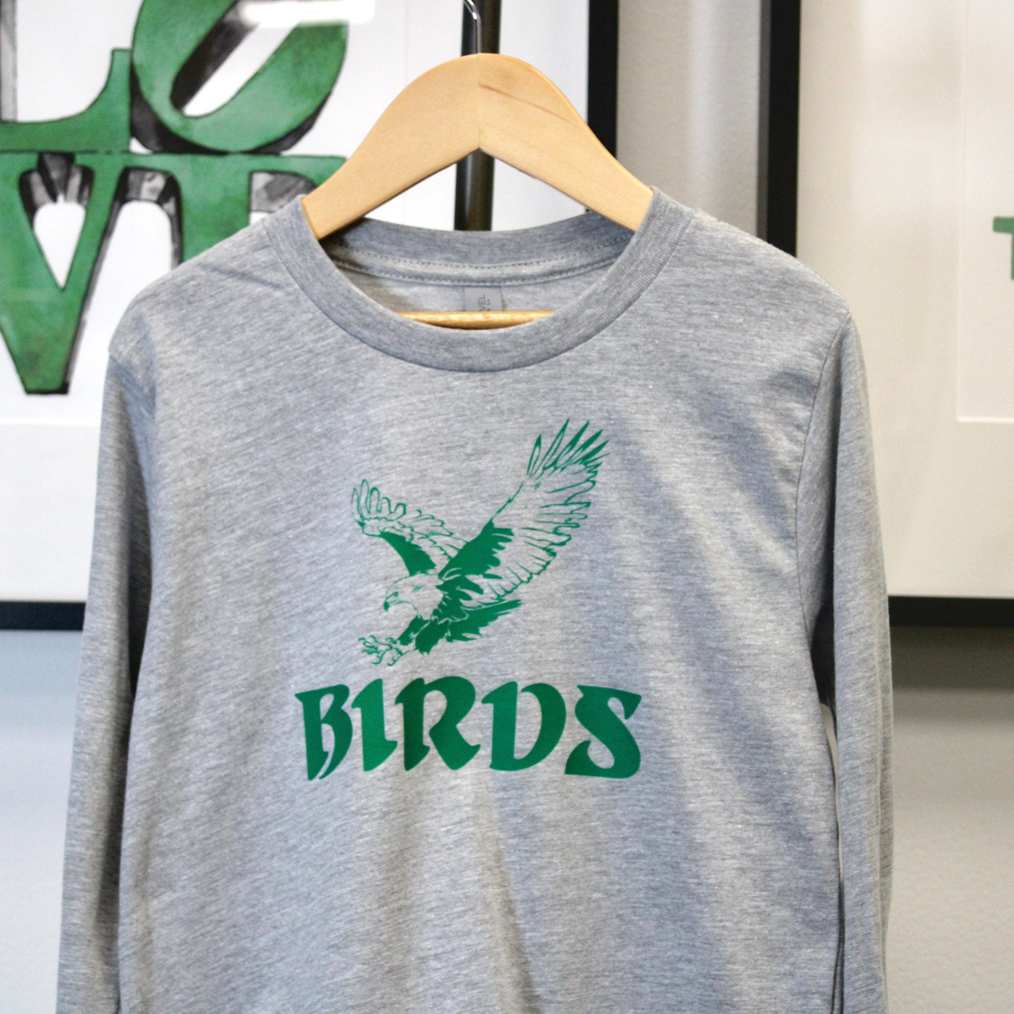 Birds Youth Cotton Long Sleeve T-Shirt