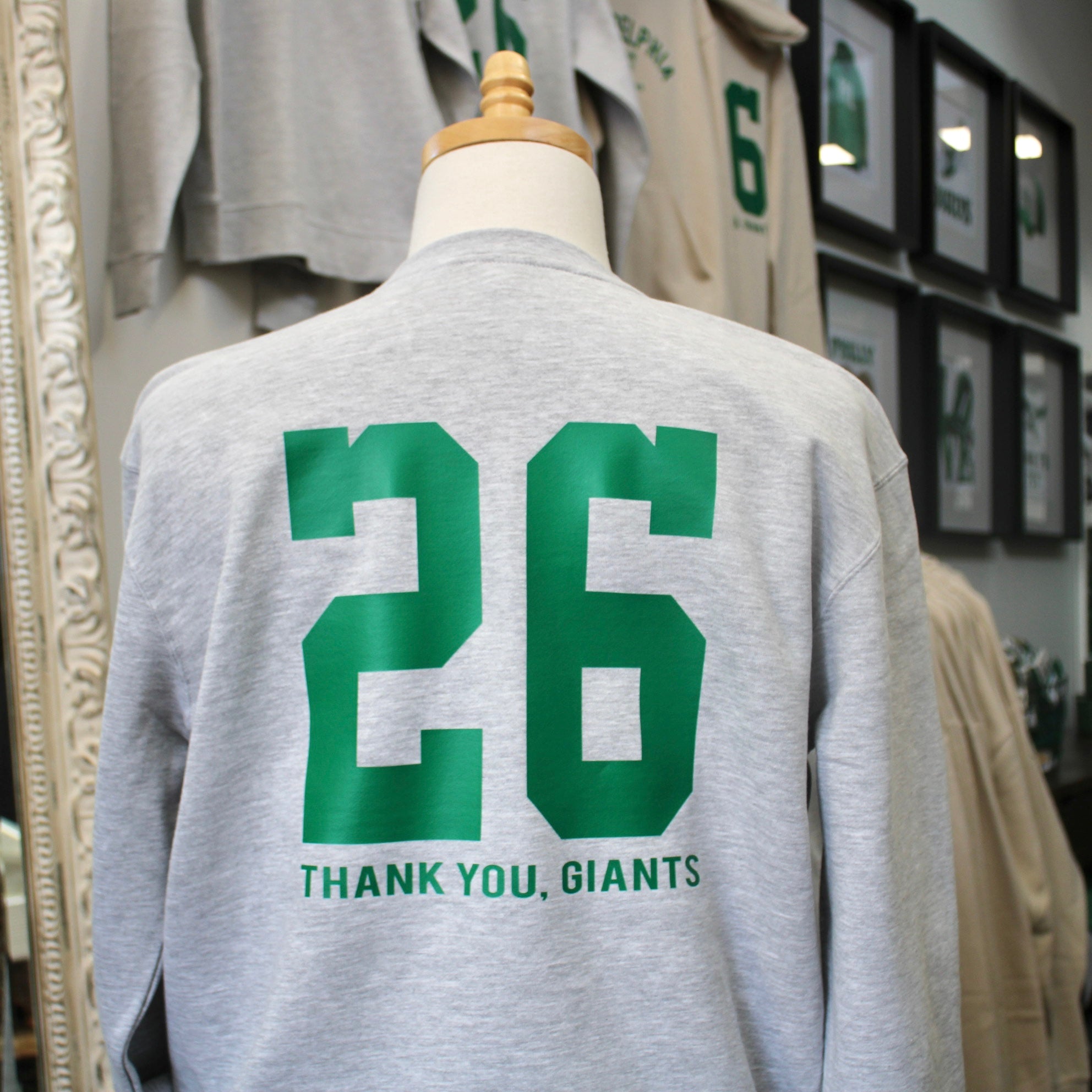 Thank You, Giants Midweight Crewneck Sweatshirt