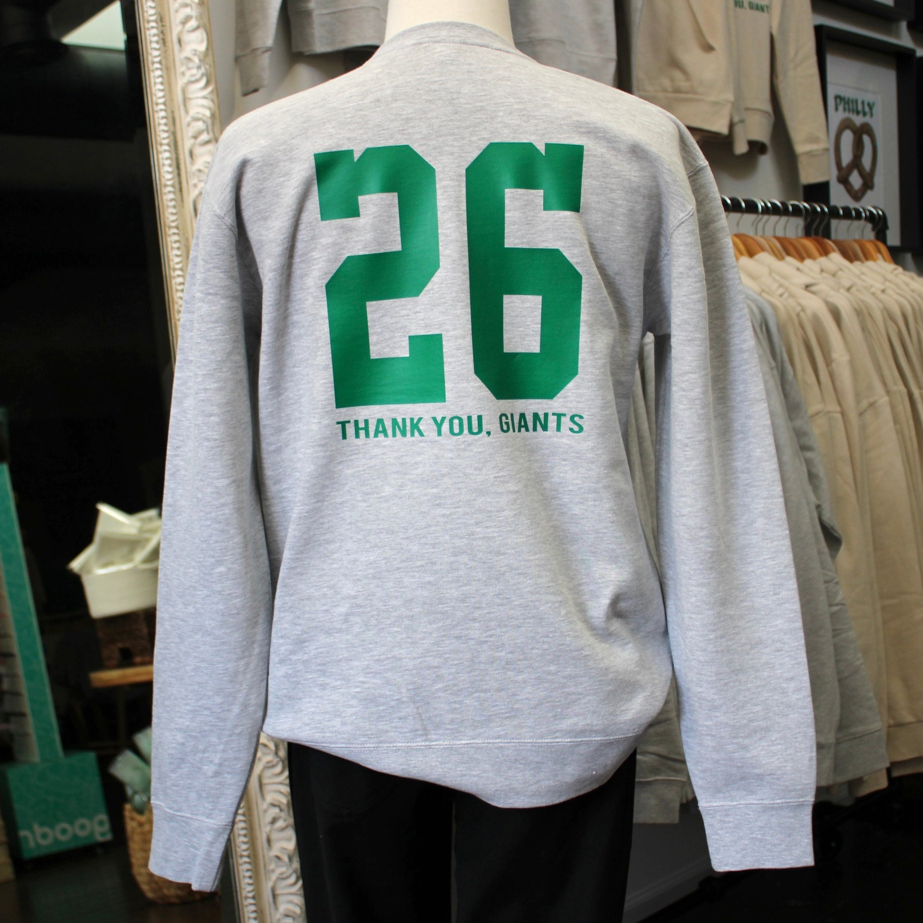 Thank You, Giants Midweight Crewneck Sweatshirt