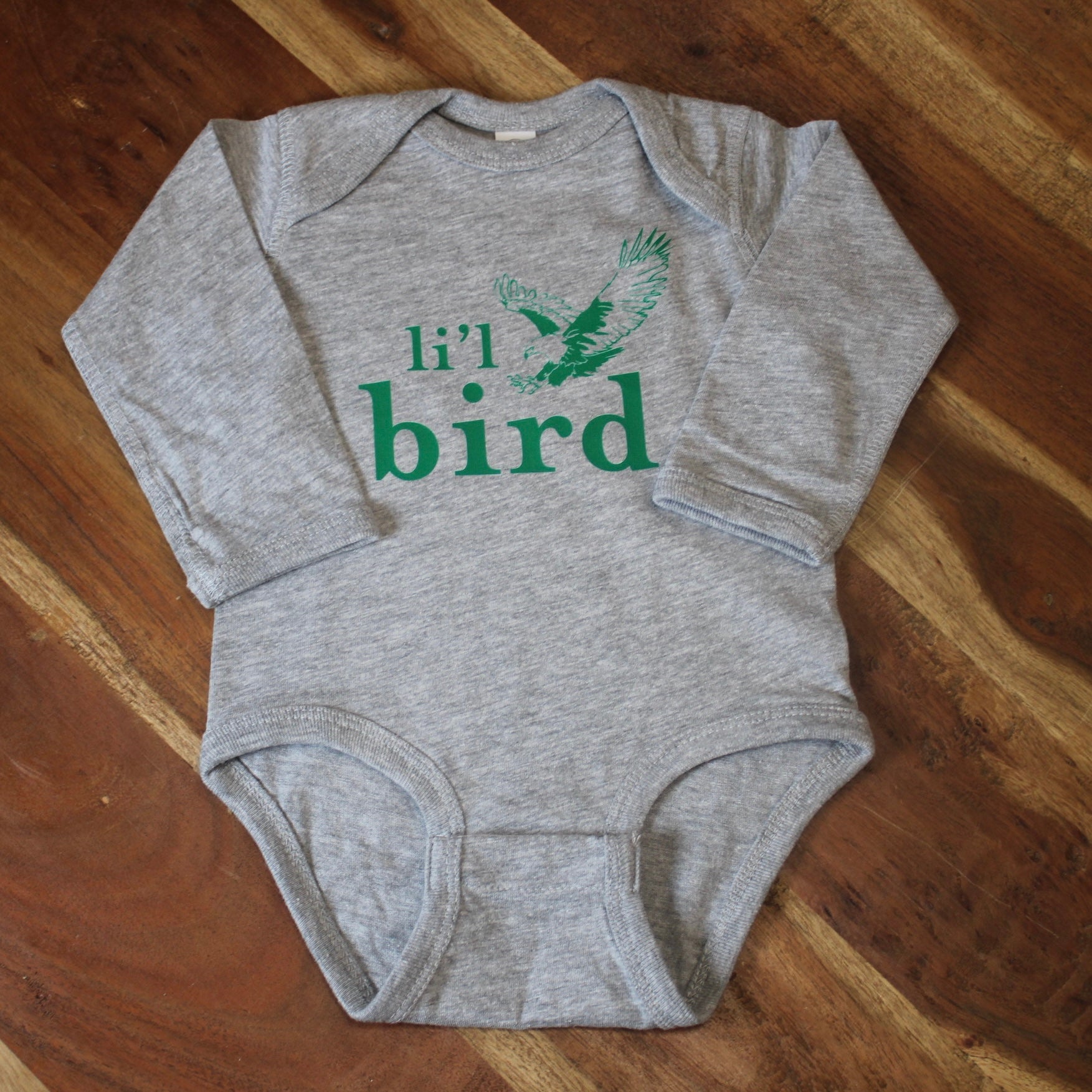 Li'l Bird Baby Fine Jersey Long Sleeve Onesie