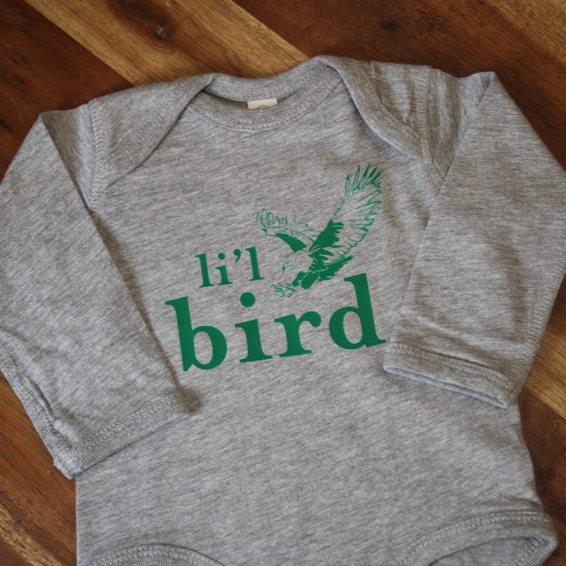 Li'l Bird Baby Fine Jersey Long Sleeve Onesie