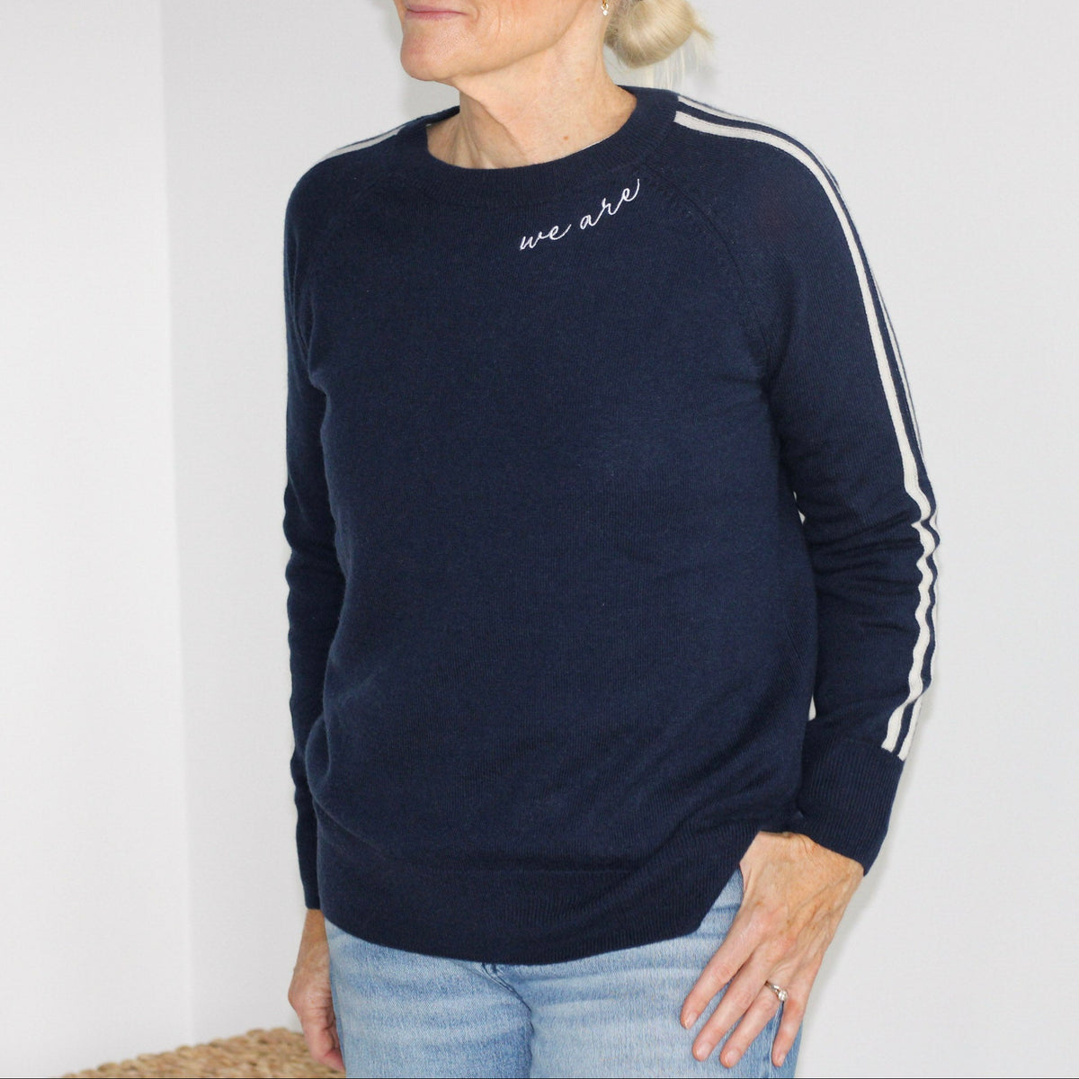 We Are Varsity Stripe Sweater
